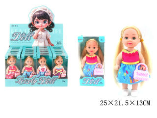 LALKA MINI 12CM Z TOREBKĄ (24 )