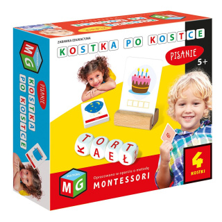 MONTESSORI KOSTKA PO KOSTCE- SŁOWA 5+ MULTIGTRA