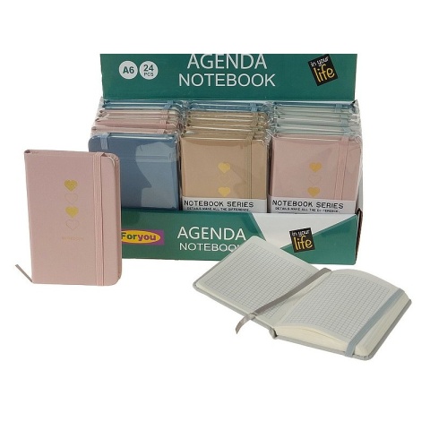 NOTES A6 NA GUMKĘ SERCA MIX KOLOR 14X9 CM KRATKA ADAR NOTES A6 NA GUMKĘ SERCA MIX KOLOR 14X9 CM KRATKA ADAR