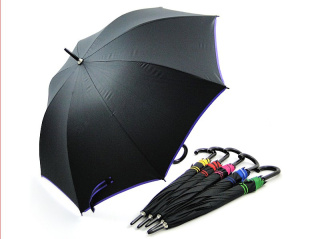 PARASOL DŁUGI SREBRNY SPÓD