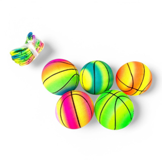 PIŁKA GUMOWA 13CM PVC KOSZYKOWA (6)
