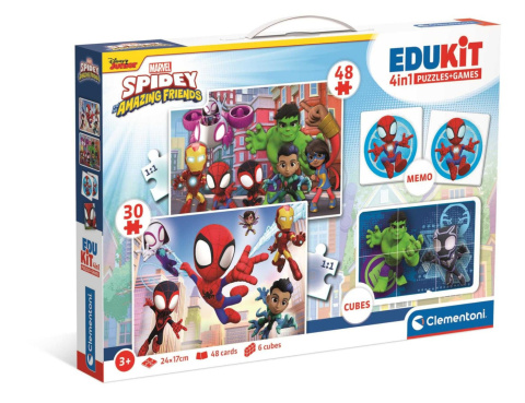 PUZZLE 48+36+ MEMO+ 6 KLOCKÓW EDUKIT SPIDEY CLEMEN PUZZLE 48+36+ MEMO+ 6 KLOCKÓW EDUKIT SPIDEY CLEMEN