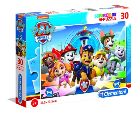 PUZZLE SUPER COLOR PAW PATROL 30EL. CLEM