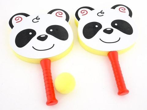 RAKIETKI PIANKOWE Z PIŁKĄ PANDA RAKIETKI PIANKOWE Z PIŁKĄ PANDA