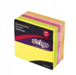 STRIGO KARTECZKI SAMOPRZYLEPNE 75X75MM 400 KARTEK
