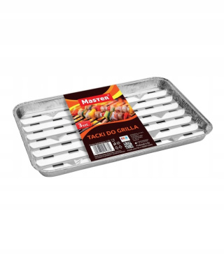 TACKA DO GRILLA ALUMINIOWA 3SZT