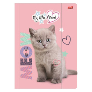 TECZKA Z GUMKĄ A4 300g/m2 MY LITTLE FRIEND KITTY