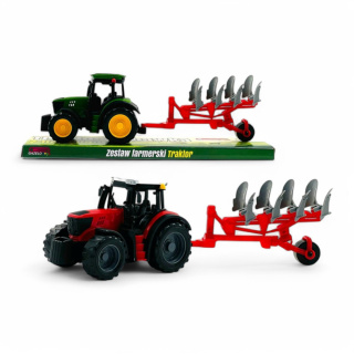 TRAKTOR Z MASZYNĄ ROLNICZĄ 40CM KLOSZ