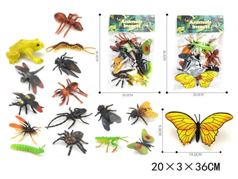 ZWIERZĘTA OWADY 15SZT ZWIERZĘTA OWADY 15SZT