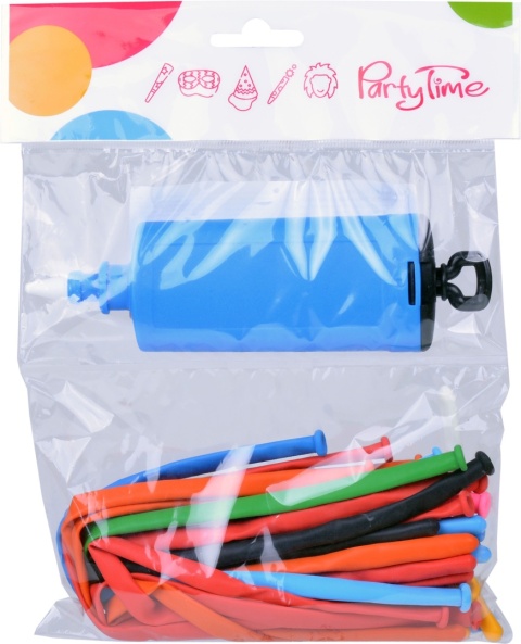 BALONY DO MODELOWANIA Z POMPKĄ 20SZT