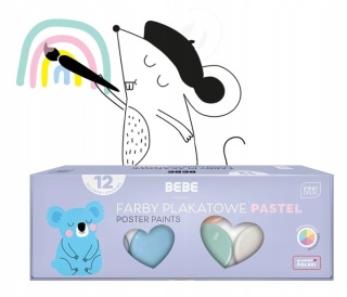 BBI Farby plakatowe 12x20ml BB PASTEL