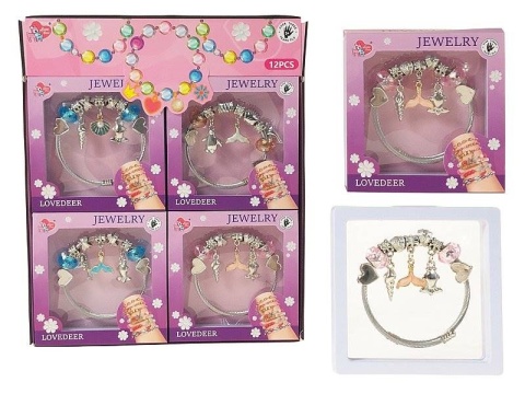BRANSOLETKA Z OZDOBAMI CHARMS (12)OZDOBNE OPAKOWAN BRANSOLETKA Z OZDOBAMI CHARMS (12)OZDOBNE OPAKOWAN