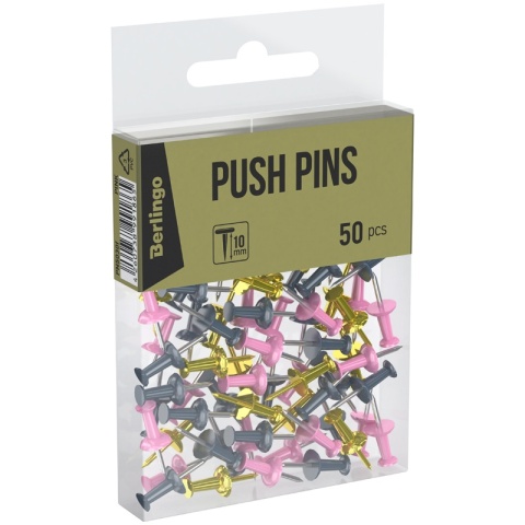 Berlingo pinezki, długość igły 10 mm, 50 sztuk, mi