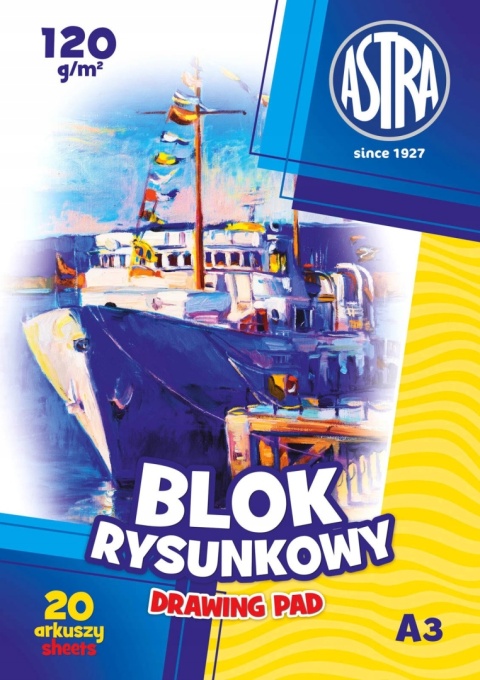 Blok rysunkowy ASTRAPAP A3 120g