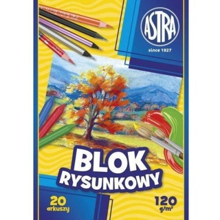 Blok rysunkowy ASTRAPAP A4 120g