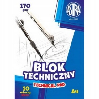 Blok techniczny ASTRAPAP A4 170g