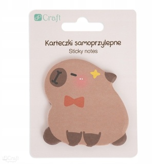 KARTECZKI SAMOPRZYLEPNE KAPIBARA 6,2X6CM 30K