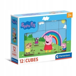 KLOCKI OBROTOWE 12EL PEPPA CLEMENTONI