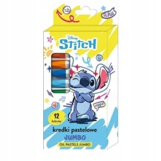 KREDKI PASTELE OLEJNE JUMBO 12KOL. STITCH BENIAMIN