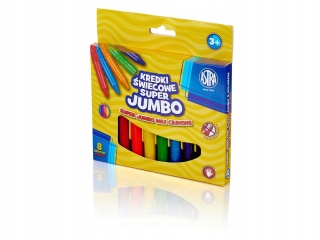 Kredki świecowe jumbo 8kol. ASTRA
