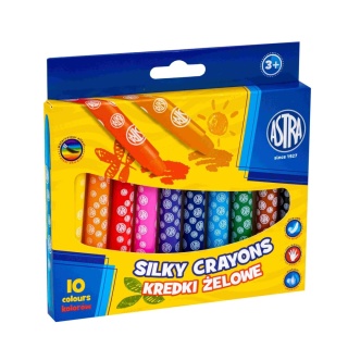 Kredki żelowe wykręcane SILKY ASTRA - 10 kolorów