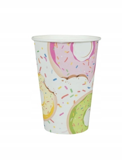 Kubki papierowe - Pączki 200ml (8 szt.)