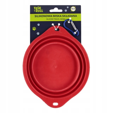 MISKA DLA ZWIERZĄT SKŁADANA SILIK CZER 19CM TRIK MISKA DLA ZWIERZĄT SKŁADANA SILIK CZER 19CM TRIK