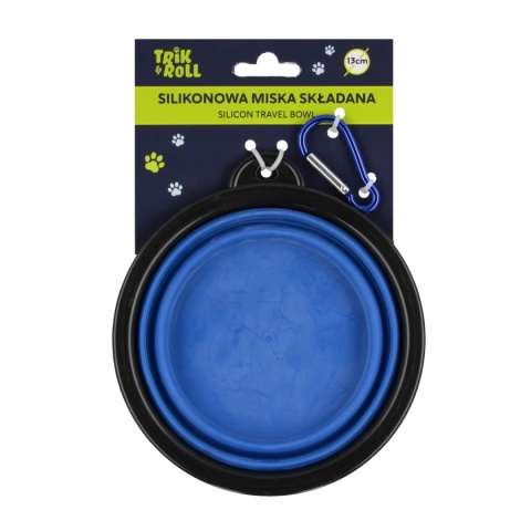 MISKA DLA ZWIERZĄT SKŁADANA SILIK NIEB 13CM TRIK MISKA DLA ZWIERZĄT SKŁADANA SILIK NIEB 13CM TRIK