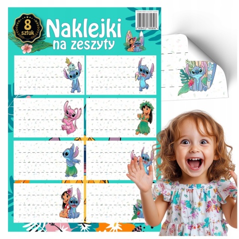 NAKLEJKI NA ZESZYT 10SZT/BLISTER STITCH BENIAMIN