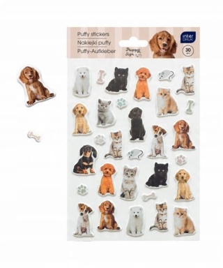 Naklejki puffy 30szt.Puppy Sign(12)
