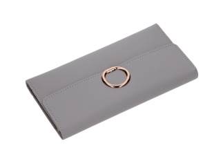 PORTFEL DAMSKI ZAPINANY ECO SKÓRA 19X10,5CM