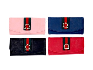 PORTFEL DAMSKI ZAPINANY ECO SKÓRA SOFT 19X10,5CM