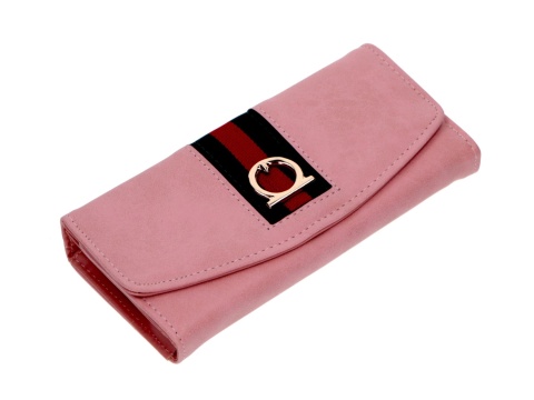 PORTFEL DAMSKI ZAPINANY ECO SKÓRA SOFT 19X10,5CM
