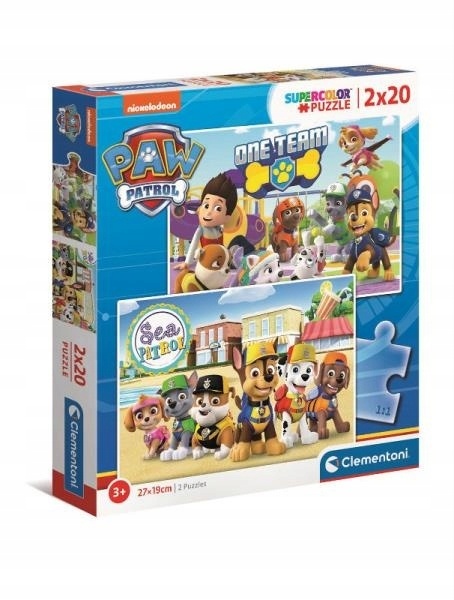 PUZZLE 2x20EL PAW PATROL CLEMENTONI PUZZLE 2x20EL PAW PATROL CLEMENTONI