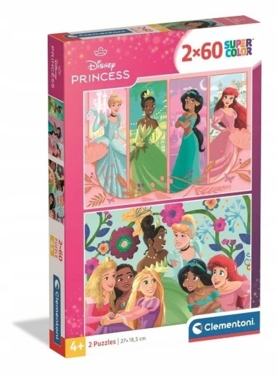 PUZZLE 2X60EL PRINCESS CLEMENTONI PUZZLE 2X60EL PRINCESS CLEMENTONI