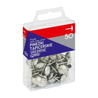 Pinezki tapicerskie srebrne1szt