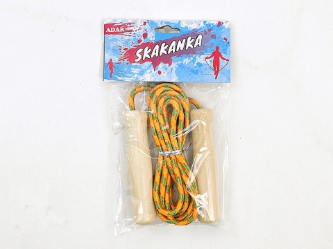 SKAKANKA SZNUREK - RĄCZKI DREWNO