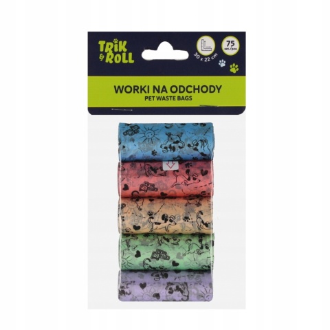 WORKI NA ODCHODY 75SZT 5ROL 10X17 TRIK WORKI NA ODCHODY 75SZT 5ROL 10X17 TRIK
