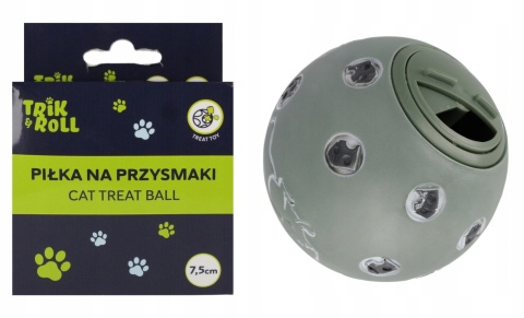 ZABAWKA DLA KOTA PIŁKA SMACZEK 7,5CM 8X12X8 TRIK ZABAWKA DLA KOTA PIŁKA SMACZEK 7,5CM 8X12X8 TRIK