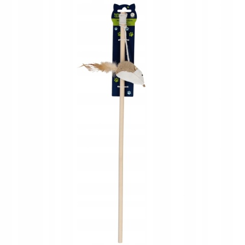 ZABAWKA DLA KOTA WĘDKA NATURAL 50CM TRIK ZABAWKA DLA KOTA WĘDKA NATURAL 50CM TRIK