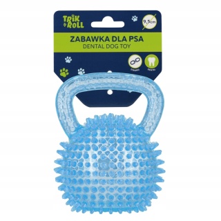 ZABAWKA DLA PSA PIŁKA UCHW KOLCE NIEB 9,5CM TRIK