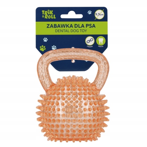 ZABAWKA DLA PSA PIŁKA UCHW KOLCE POM 9,5CM TRIK ZABAWKA DLA PSA PIŁKA UCHW KOLCE POM 9,5CM TRIK