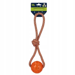 ZABAWKA DLA PSA SZARPAK PIŁKA POM 36CM TRIK