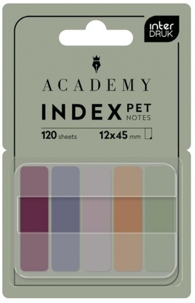 Zakładki indeksujące w podełku PET SMART Academy(12)