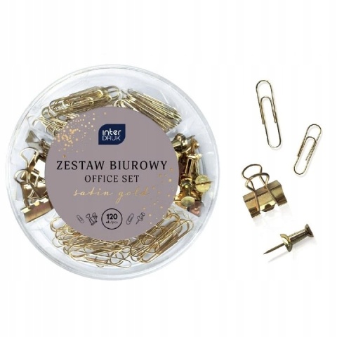 Zestaw biurowy 120el. Satin Gold Zestaw biurowy 120el. Satin Gold