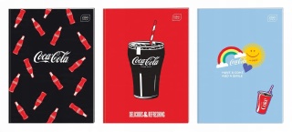 Zeszyt A4 32 kol3= 70g Mat+UV Coca Cola(10)
