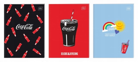 Zeszyt A4 32 kol3= 70g Mat+UV Coca Cola(10)