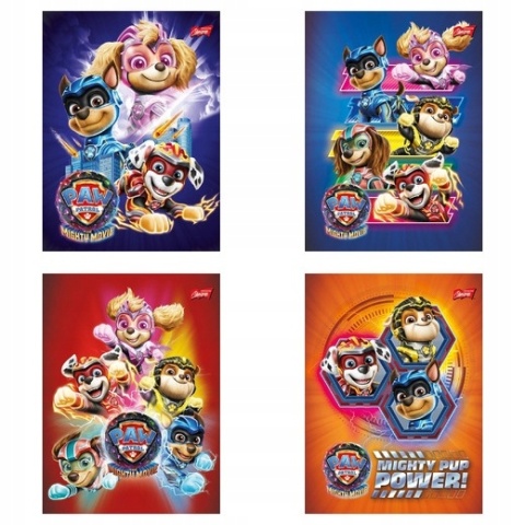 Zeszyt A5 16k krata laminowany PSI PATROL