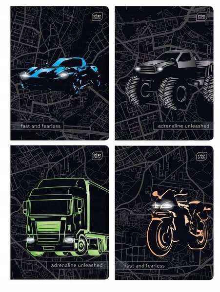 Zeszyt A5 32# M 70g UV Cars