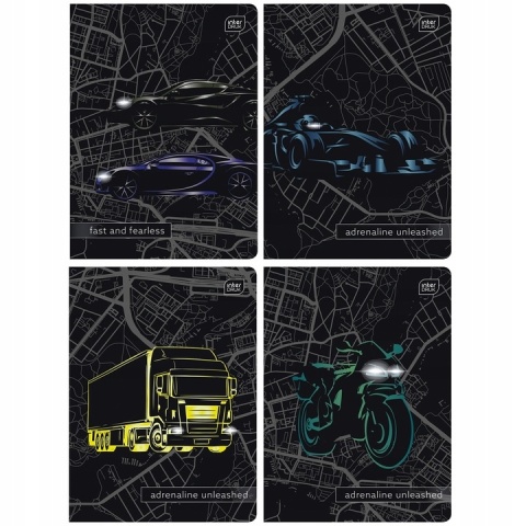 Zeszyt A5 32 kol3= 70g UV Cars Zeszyt A5 32 kol3= 70g UV Cars